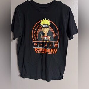 Naruto Shippuden Adult T-Shirt - Eating Over Ichiraku Ramen Shop Logo
